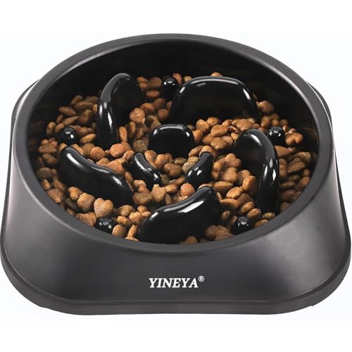 YINEYA Slow Feeder Dog Bowls, Pet Supplies that Slow Down Eating, Pet Food Bowls, Maze Dog Puzzle Feeder for Medium Breed