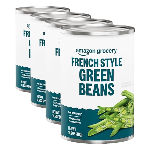 Amazon Grocery, French Style Green Beans, 14.5 Oz (Pack of 4)