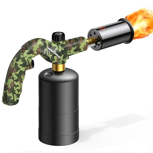 ThermoMaven Propane Torch Lighter, Cooking Torch Gun, Charcoal Lighter, Flame Thrower Adjustable Kitchen Food Torch Head, Blow Torch for Grill, Sous Vide, BBQ, Gas Welding Kit (Gas Tank Not Included)