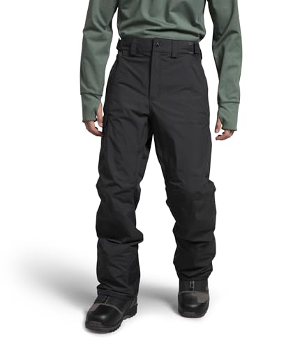 The North Face Men's Freedom Pant - Waterproof, Non-Insulated Snow Pants for Ski & Snowboard, Cargo Pockets, Ankle Gaiters, Asphalt Grey-NPF, Large Long