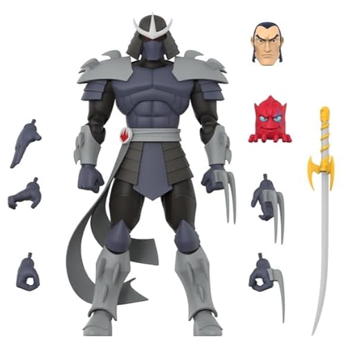 Super7 ULTIMATES! Teenage Mutant Ninja Turtles Shredder - 7" TMNT Action Figure with Accessories - Classic Cartoon Collectibles and Retro Toys