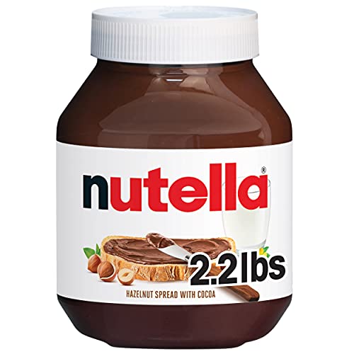 Nutella Hazelnut Spread with Cocoa, Creamy Hazelnut Spread, Breakfast Favorite, 35.3 oz Jar
