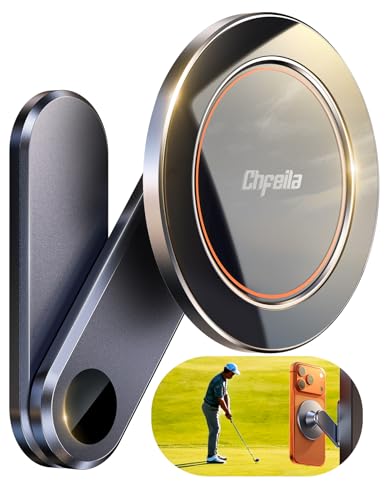 Golf Gifts for Fathers Day, Chfeila Alloy Magnetic Golf Cart Phone Holder for iPhone [Strong Magnet] Dad Gifts for Fathers Day, Birthday Gift for Men Husband Him Boyfriend Grandpa From Daughter & Wife
