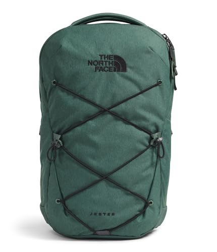 The North Face Jester Everyday Laptop Backpack - Commuter Daypack, Water Repellent, Laptop Sleeve, Duck Green Dark Heather/TNF Black, One Size