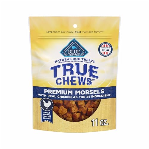 Blue Buffalo True Chews Premium Morsels Natural Dog Treats, Chicken 11 oz Bag