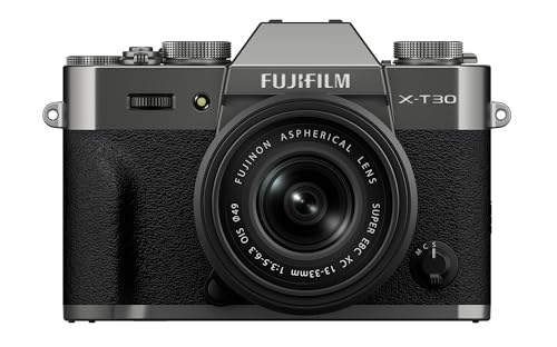 FUJIFILM X-T30 III Mirrorless Camera Body, with XC13-33mm Lens Kit, Charcoal Silver
