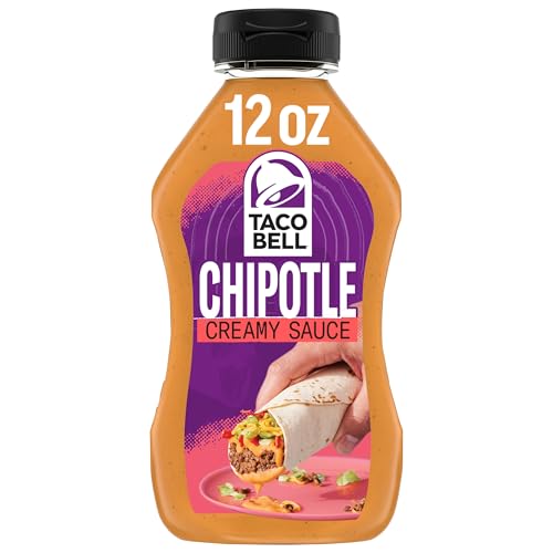 Taco Bell Creamy Chipotle Sauce, 12 fl oz Bottle, Pack of 1