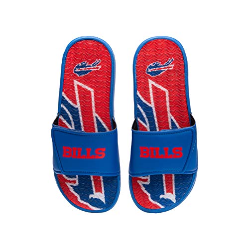 FOCO Buffalo Bills NFL Mens Wordmark Gel Slides - M