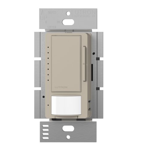 Lutron Maestro LED+ Dimmer and Vacancy Sensor, Single Pole and Multi-Location, MSCL-VP153M-TP, Taupe