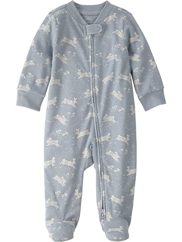 Little Planet by Carter's Neutral Sleep and Play made with Organic Cotton, Blue Bunnies, 3M