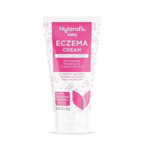 Hyland's Baby Eczema Cream, Rich Soothing Moisturizer for Eczema Prone Skin, With Colloidal Oatmeal, 5 ounce