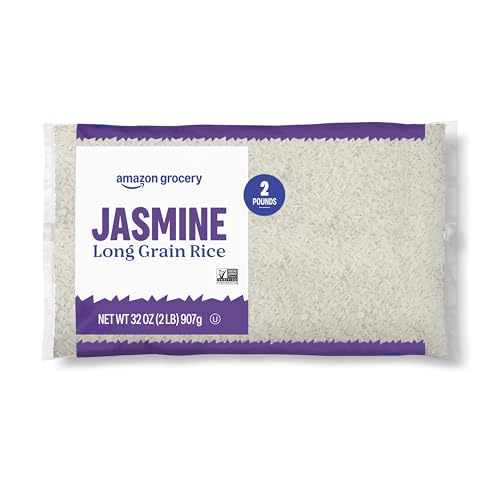 Amazon Grocery, Jasmine Long Grain Rice, 2 Lb