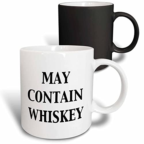 3dRose (mug_149790_3) May Contain Whiskey - Magic Transforming Mug, 11oz