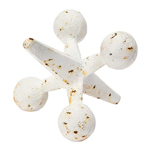 Creative Co-Op Cast Iron Jack Accent, Cream