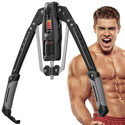 Merach Twister Arm Trainer, 22-440lb Hydraulic Power, Adjustable Home Chest Expander, Shoulder Muscle Training Fitness Equipment, Arm Enhanced Exercise Strengthener