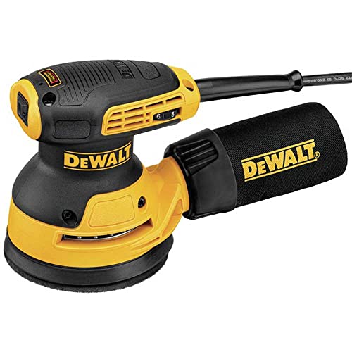 DEWALT Random Orbit Sander, Variable Speed, 5-Inch (DWE6423), Power Source Corded Electric