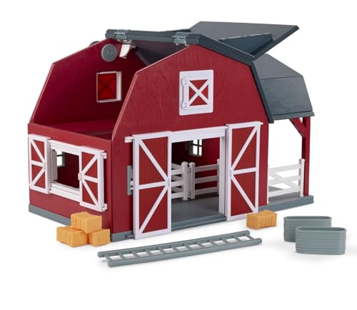 Terra by Battat – 20 Pieces Wooden Animal Barn Toy Set – Farm Animals & Play Fence – Pretend Play for Toddlers & 3+ Years – Educational Toys – Farmhouse Playset with Cute Animal Figures