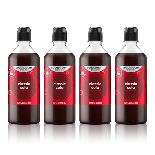 SodaStream Classics Cola New Pour Bottle, 14.9 Fl Oz (Pack of 4)