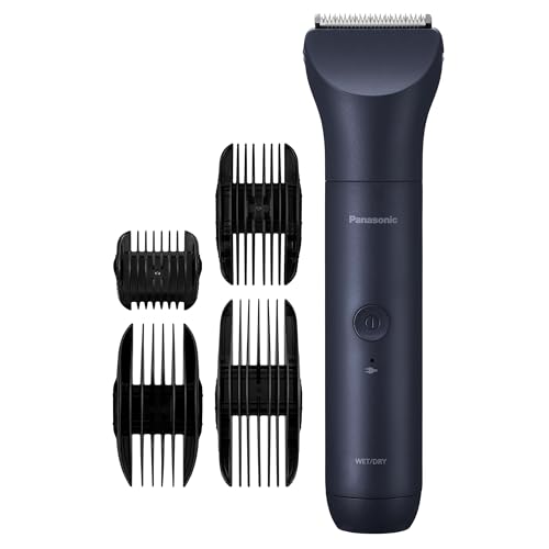 Panasonic MultiShape Electric Men's Hair Clippers with Four Dual Comb Attachments for Cutting Lengths from 0.9-30mm, Cordless, Waterproof Wet/Dry Hair Trimmer with Long-Lasting Battery - ER-CKN3-A
