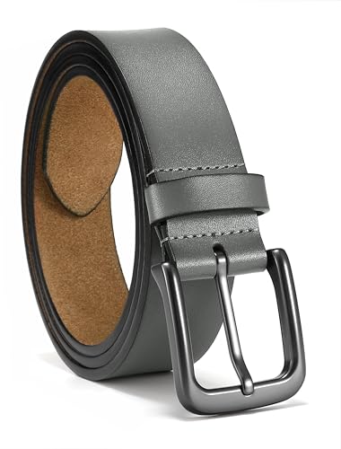 CHAOREN Mens Belts Leather - 35mm Genuine Leather Belt for Jeans - Men Gift for Casual Dress