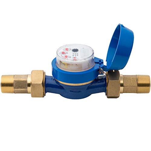 Hunter HC075FLOW 3/4" Flow Meter, Stainless Steel Irrigation Sensor for Hydrawise, Tracks Water Usage, Detects Leaks, Monitors Flow, Compatible with HC HPC Pro-HC HCC Controllers