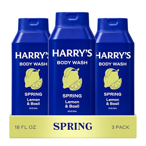 Harry's Men's Body Wash - Spring - (3 Pack) 18 fl oz - Shower Gel for Men - No Parabens, Sulfates, or Dyes