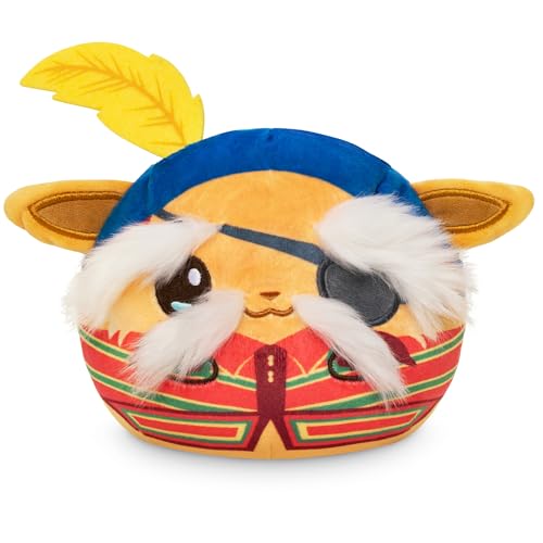 TeeTurtle Reversible Jim Henson's Labyrinth Didymus + Ambrosius 4-Inch Two-Sided Flip Plush Toy with Embroidered Details - Cute Mini Collectible Plush for Kids, Teens, and Adults