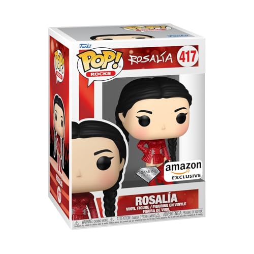 Funko Pop! Rocks: Rosalia (Bizcochito) - Diamond Glitter - Amazon Exclusive - Collectable Vinyl Figure - Gift Idea - Official Merchandise - Toys for Kids & Adults - Music Fans - Figure for Collectors