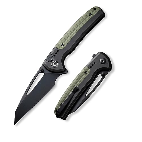 CIVIVI Sentinel Strike Pocket Knife with Glass Breaker, Utility Folding Knife for Outdoor EDC, 3.7" Reverse Tanto Blade, Aircraft Grade Aluminum Handle with FRN Integral Spacer C22025B-3