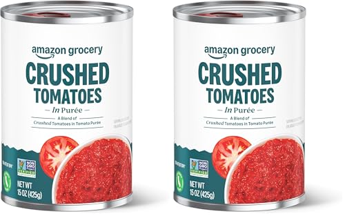 Amazon Grocery, Crushed Tomatoes in Purée, 15 Oz (Previously Amazon Fresh, Packaging May Vary) (Pack of 2)