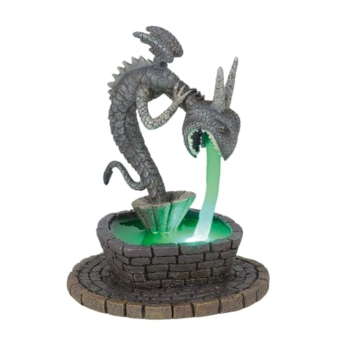 Department 56 the Nightmare Before Christmas Village Accessories Town Square Fountain Lit Figurine, 5 Inch, Multicolor