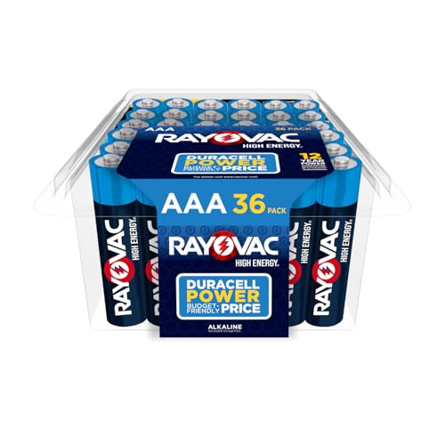 Rayovac High Energy AAA Batteries (36 Pack), Alkaline Triple A Batteries