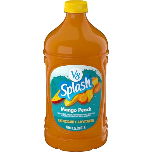 V8 Splash Mango Peach Flavored Juice Beverage, 64 fl oz Bottle