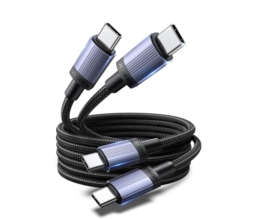 UGREEN 2-Pack 240W USB C to USB C Cable, Fast Charging USB C Cable for iPhone 17 Pro Max/16/15, Galaxy S25/S24/S23, Pixel 10/9/8, MacBook Pro/Air, ThinkBook, Dell XPS, iPad Pro/Air, Steam Deck, 3.3FT