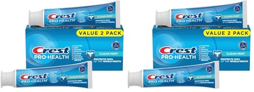 Crest Pro-Health Clean Mint Toothpaste (4.3oz) (Pack of 4)