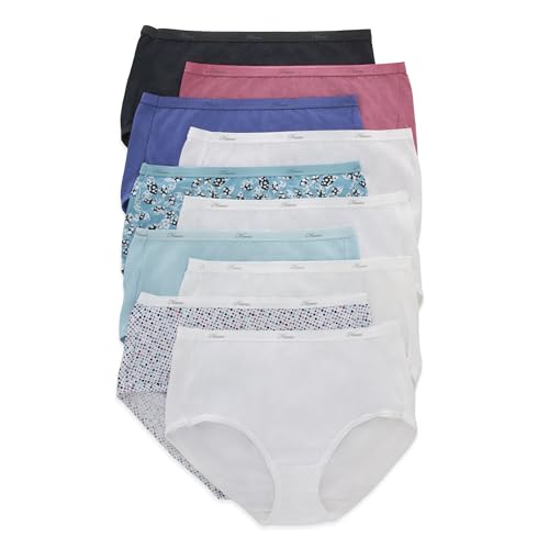 Hanes womens Cotton briefs underwear, 30 Pack - Brief Assorted 1, 7 US