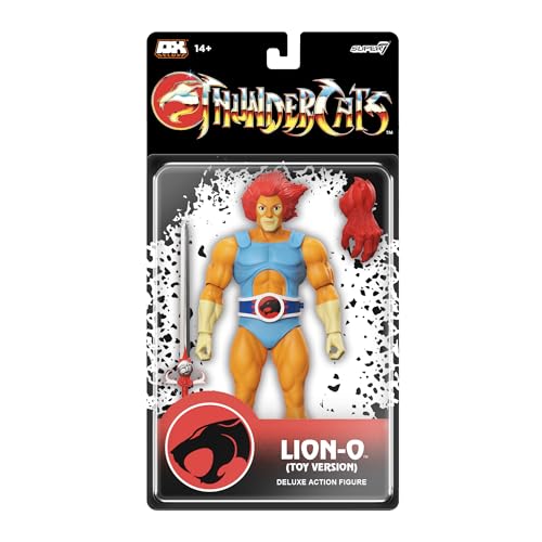 Super7 Deluxe Thundercats Lion-O (Toy Recolor) - 7" Thundercats Action Figure with Accessories - Classic Cartoon Collectibles and Retro Toys