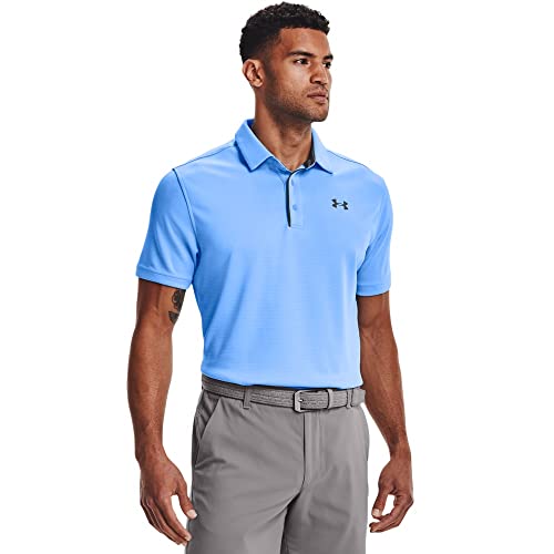 Under Armour Men's Tech Golf Polo, Carolina Blue (475)/Pitch Gray, X-Large