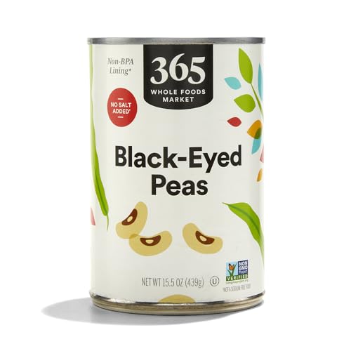 365 by Whole Foods Market, Blackeye Peas No Salt Added, 15.5 oz
