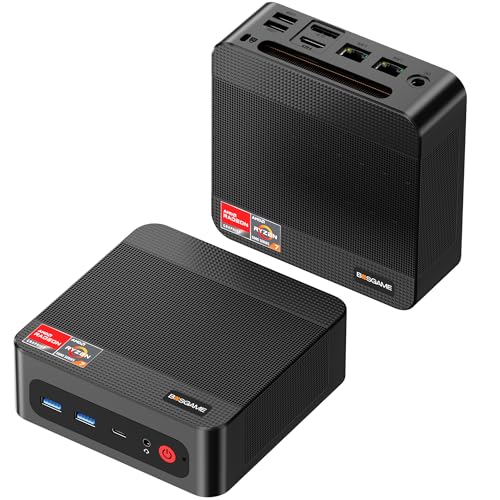 BOSGAME P3 Mini Gaming PC AMD Ryzen 7 7840HS | 16GB DDR5 RAM | 1TB PCIe 4.0 NVMe SSD | Dual Gigabit Ethernet | Triple Display| AX210 Wi-Fi 6E | BT 5.2 | Compact Desktop Computer