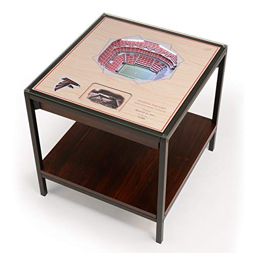 YouTheFan NFL Atlanta Falcons 25-Layer StadiumView Lighted End Table