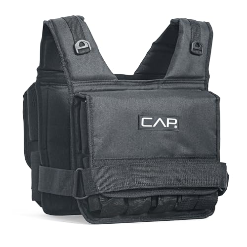 CAP 20 LB Adjustable Weighted Vest – Full Body Workouts, Cardio, Walking & Running, Weight Vest for Men and Women