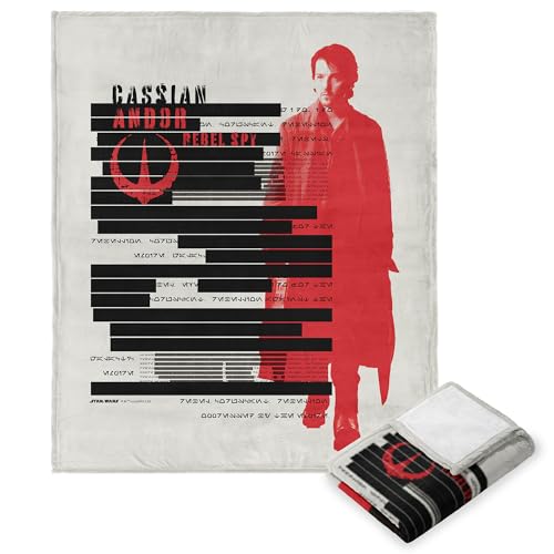 Disney Star Wars, Andor Revolution Averse, Silk Touch Throw Blanket, 50 x 60 Inches
