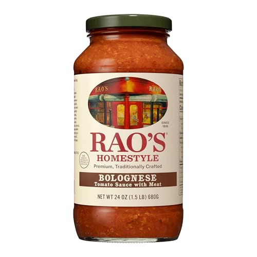 Rao's Homemade Bolognese Sauce 24 oz, Tomato Sauce, All Purpose, Keto Friendly Pasta Sauce, Premium Quality Tomatoes from Italy, Beef, Pork & Pancetta