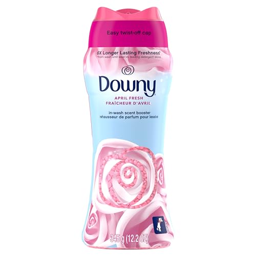 Downy April Fresh In-Wash Laundry Scent Booster Beads, 12.2 oz, laundry scent beads, Long-lasting Freshness