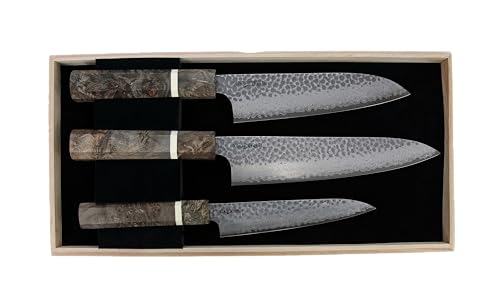Cold Steel Japanese VG-10 Damascus 3-PC Kitchen Knife Set