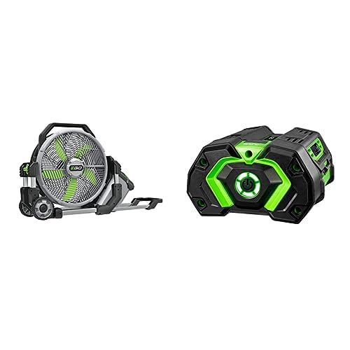 EGO 18inch Misting Fan Bare Tool + 5.0 Ah Battery with Fuel Gauge
