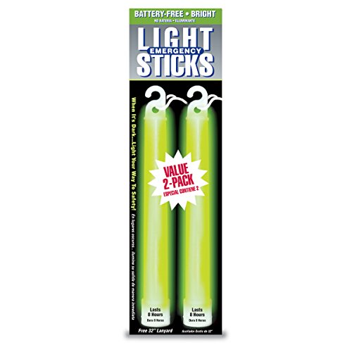 Ready America 27217 8-Hour Emergency Lighsticks (2 Pack), Green