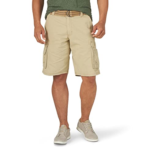 Lee mens Dungarees New Belted Wyoming Cargo Shorts, Buff, 32 US