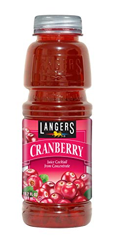 Langers Cranberry Juice Cocktail, 15.2 Fl Oz (Pack of 12)